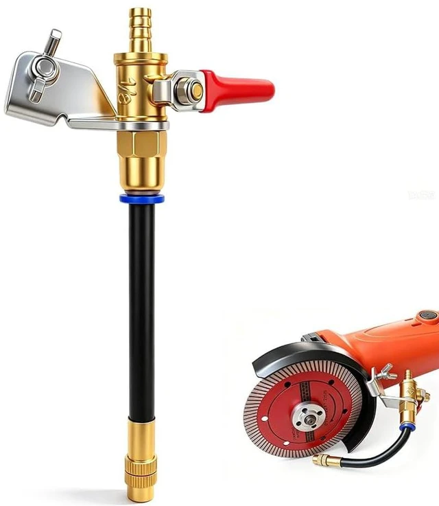 Main image of Angle Grinder Misting System Water Sprayer,Dust Remover Water Sprayer for Cutting Machine,Aluminum & Brass Misting Attachment for Cutting Tile Concrete Marble Stone
