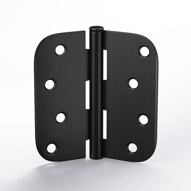 Main image of 3 Pack 4 inch Oil Rubbed Bronze Door Hinges Exterior Door Hinges - Residential Hinges for Interior and Exterior Doors, 5/8" Radius Corners, Iron