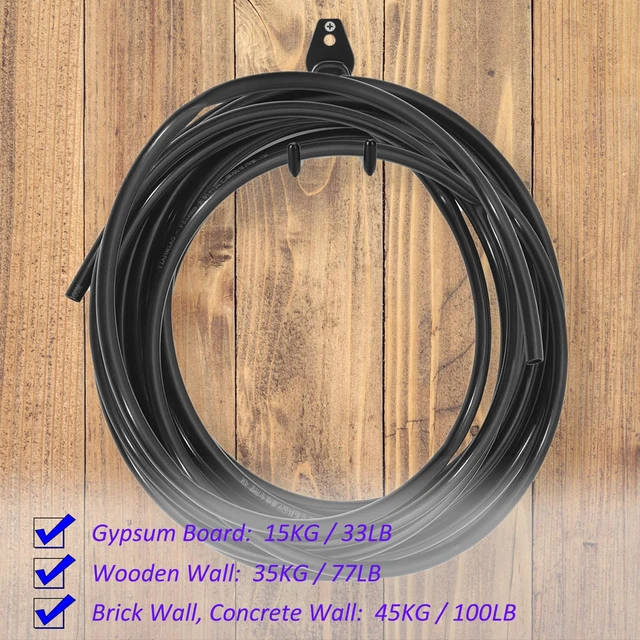 Alt view image 5 of 7 - 6 Pack Garage Hooks Heavy Duty - Supports 100 lbs | Utility Steel Garage Hanger & Organizer for Organizing Garden Lawn Tools, Ladders, Garden Hose, Digging Shovel, Bikes, Ropes