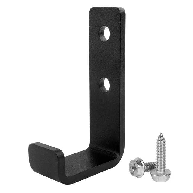 Alt view image 2 of 3 - 4 Pack 1-5/8" Heavy Duty Steel J Hook, Wall Mount Garage Hanging Bracket | 154 lbs Capacity