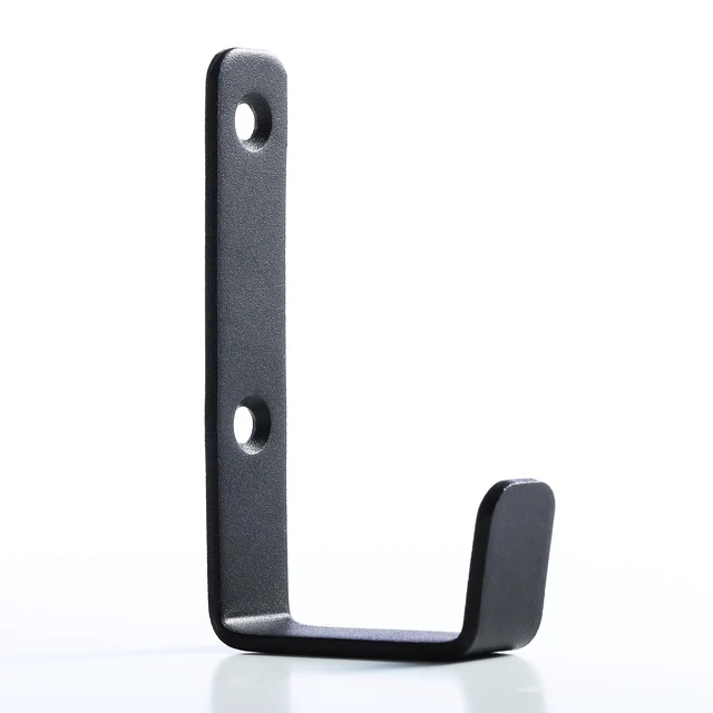 Alt view image 6 of 7 - Heavy Duty Hooks, Stainless Steel Hooks for Hanging, Wall Mount Hook, Coat Hook, Wall Hooks Towel Hook Garage Holder Screw Hanger, Utility Hooks, 6 Pack (Black)