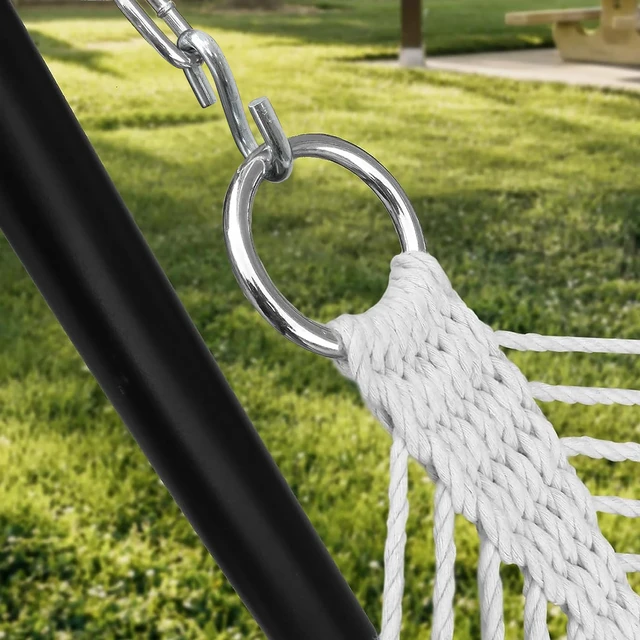 Alt view image 3 of 7 - 2 Pack 3.3-Inch Heavy Duty S Hooks, 304 Stainless Steel Swing Hammock Hooks, Maximum Load Capacity 557 lbs