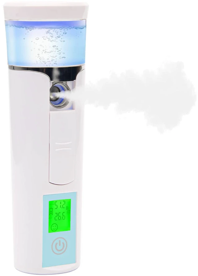 Main image of Nano Facial Mister, Mini Facial Steamer, Handy Moisturizing Mist Sprayer, Atomization Eyelash Extensions Skin Care Steamer (Water Supplementer) (50ml)
