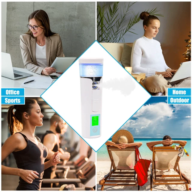 Alt view image 7 of 7 - Nano Facial Mister, Mini Facial Steamer, Handy Moisturizing Mist Sprayer, Atomization Eyelash Extensions Skin Care Steamer (Water Supplementer) (50ml)