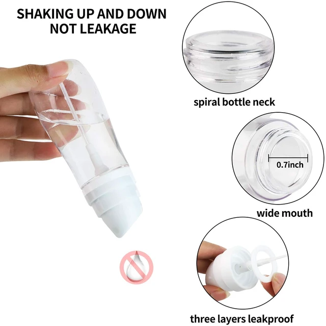 Alt view image 4 of 7 - Small Spray Bottle with Fine Mist, 2 Pack 3.4oz/100ml TSA Approved Travel Size, Refillable Empty Mister Spray Bottles for Hair, Face, Plants, Cleaning, Cosmetics & Essential Oils