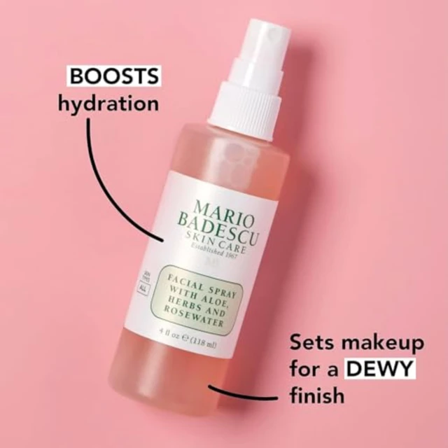 Alt view image 2 of 7 - Mario Badescu Facial Spray with Aloe, Herbs and Rose Water for All Skin Types, Face Mist that Hydrates, Rejuvenates & Clarifies, 4 FL OZ