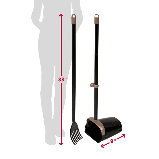 Alt view image 3 of 7 - Swivel Bin & Rake Dog Pooper Scooper, Includes 2 Waste Bags | Includes 2 Heavy Duty Scented Waste Bags for Easy, No Touch Disposal