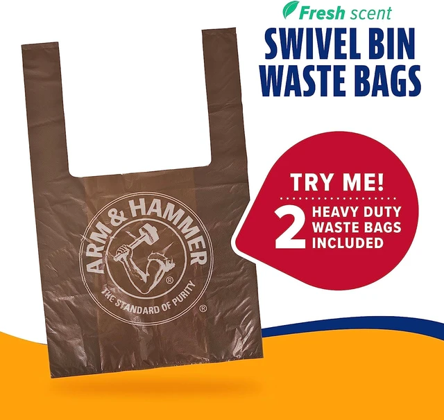 Alt view image 6 of 7 - Swivel Bin & Rake Dog Pooper Scooper, Includes 2 Waste Bags | Includes 2 Heavy Duty Scented Waste Bags for Easy, No Touch Disposal