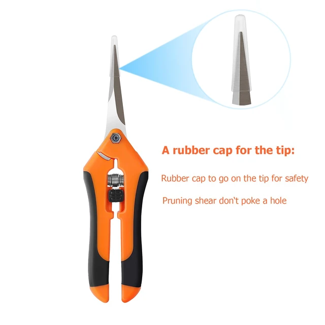 Alt view image 4 of 7 - 4 Pack Pruning Shears 6.5 Inch Stainless Steel Garden Scissors | with Sharp Precision Blades, Comfortable Ergonomic Hand Snips for Deadheading, Flowers, Trimming Herbs, Shaping Small Plants