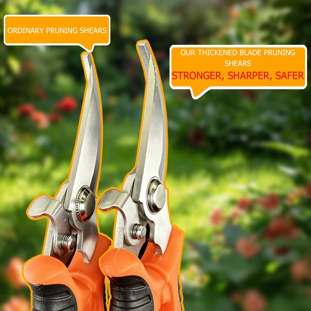 Alt view image 7 of 7 - 4-Pack Multifunctional Garden Scissors Set-BIDMLI Stainless Steel Pruning &Floral Shears with One-Piece Handle Blades for Tree Pruning, Flower Trimming, and Fruit Picking Tasks at Home&Garden Tool.