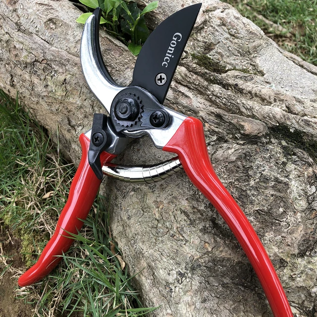 Alt view image 6 of 7 - 8" Professional Sharp Bypass Pruning Shears (GPPS-1002) | Arthritis Friendly Garden Scissors & Plant Clippers, Sap Groove Design, Effortlessly Prunes 3/4" Branches.
