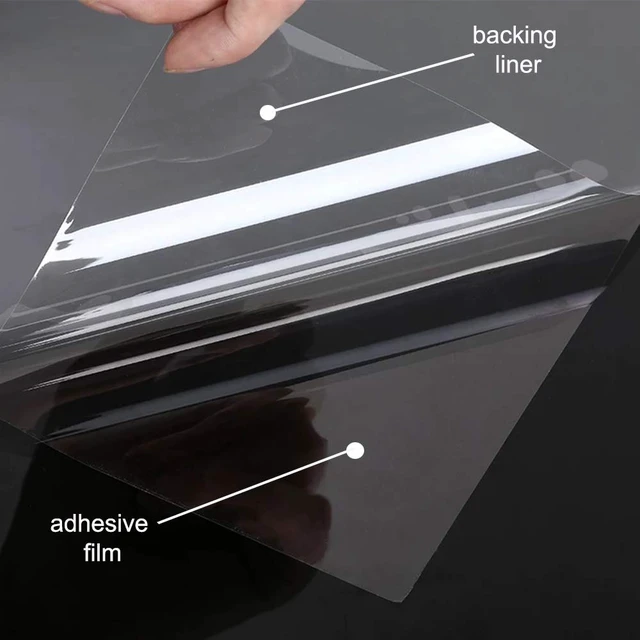 Alt view image 2 of 7 - 0.05mm Clear Window Security Film Adhesive Anti Shatter Heat Control Safety Window Glass Protection Sticker for Home and Office, 17.7inch x 8.2feet