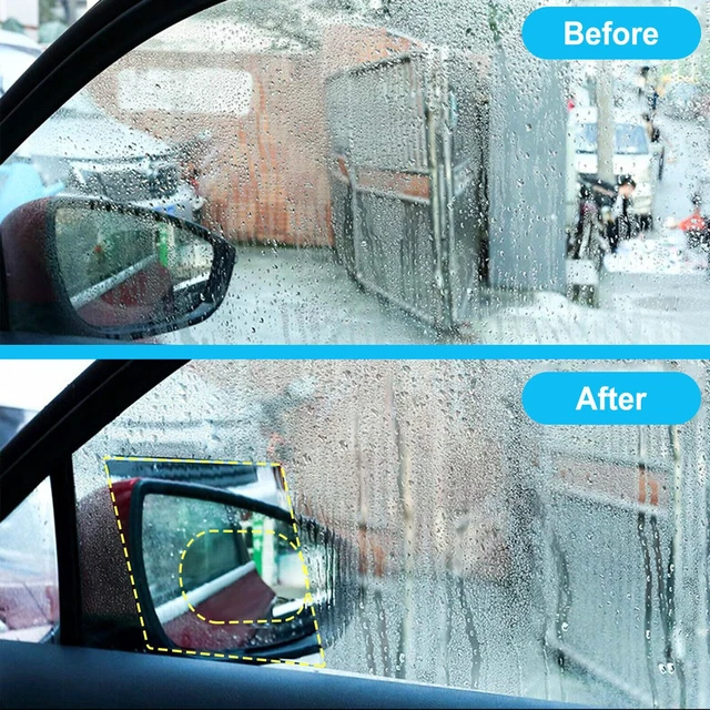 Alt view image 7 of 7 - 4 Pieces Car Side Mirror Rain Guard, Anti Fog Waterproof Nano Film for Rearview Mirror Film, HD Clear Anti Glare Protective Sticker for Side Windows, Universal Fit for Most Cars Trucks SUVs