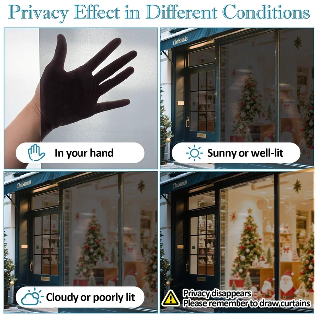 Alt view image 4 of 7 - Window Film Transparent, 30% VLT, for Shopfront Glass, 17.5"×78.7" | Window Tint with Installation Tools, PET Material, Heat Control UV Blocking Ideal for Stores, Glass Doors and Display Windows