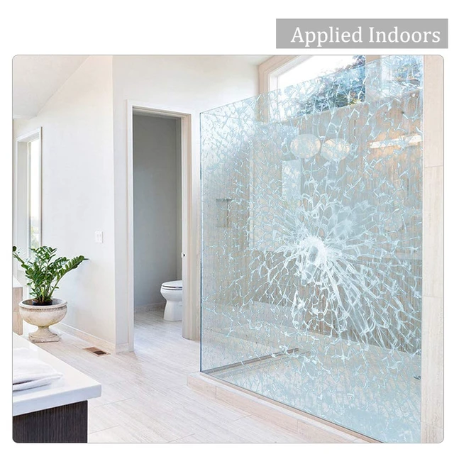 Alt view image 5 of 7 - Clear Security and Safety Window Film Shatterproof Adhesive UV Blocking Explosion-Proof Glass Protective Vinyl for Home and Office, 2mil, 0.05mm, 17.7Inch x 10Feet