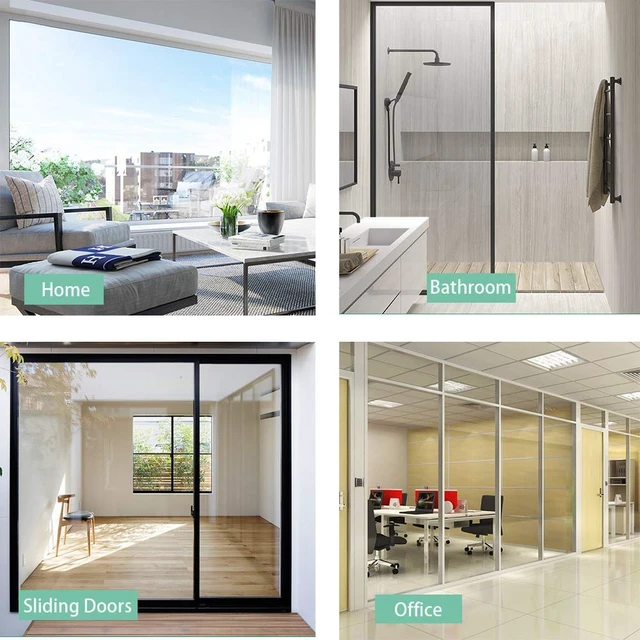 Alt view image 7 of 7 - Clear Security and Safety Window Film Shatterproof Adhesive UV Blocking Explosion-Proof Glass Protective Vinyl for Home and Office, 2mil, 0.05mm, 17.7Inch x 10Feet