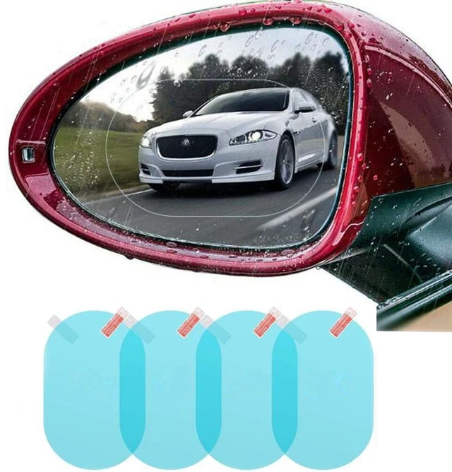 Main image of 4 PCS Car Rear View Mirror Waterproof Protective Film Anti Glare Anti Fog Rainproof Film HD Nano Anti-Scratch Rain-Proof Anti Water Mist Sticker Safe Driving