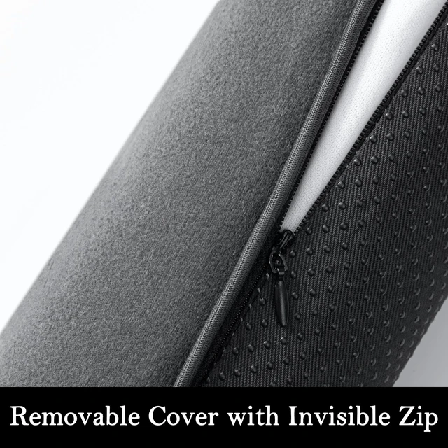 Alt view image 3 of 7 - Door Draft Stopper, Removable Washable Cover, 38", Gray | Weighted Gap Filler, Blocks Hot and Cold Air, All-Season Seal, Easy Install, Noise & Wind Blocker, Home Essentials