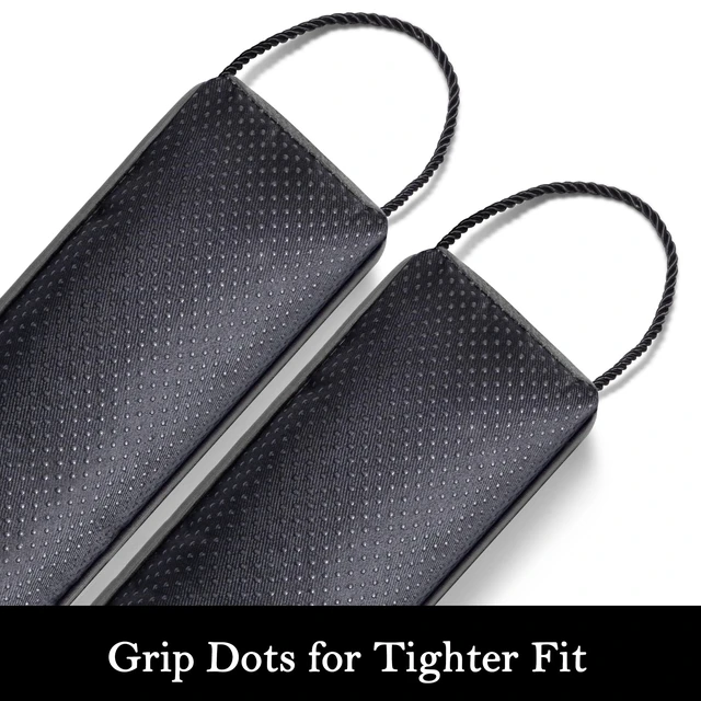 Alt view image 4 of 7 - Door Draft Stopper, Removable Washable Cover, 38", Gray | Weighted Gap Filler, Blocks Hot and Cold Air, All-Season Seal, Easy Install, Noise & Wind Blocker, Home Essentials