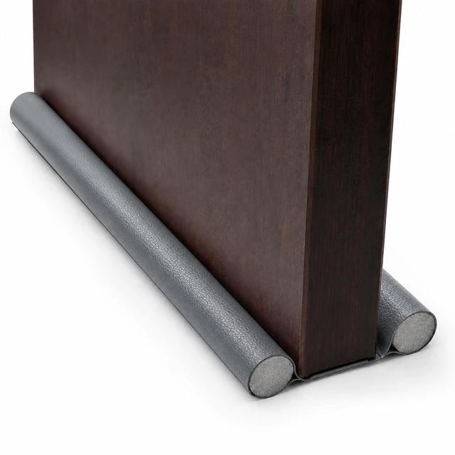 Main image of Under Door Draft Stopper 38 Inch, Door Sweep for Bottom of Door | Draft Blocking, Small Gap Fit, Trim to Size, No Adhesive, Wipeable Cover