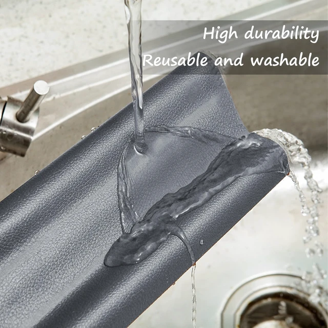 Alt view image 4 of 7 - Under Door Draft Stopper 38 Inch, Door Sweep for Bottom of Door | Draft Blocking, Small Gap Fit, Trim to Size, No Adhesive, Wipeable Cover