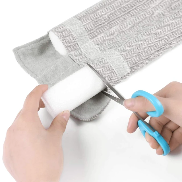 Alt view image 3 of 6 - 36 Inch Under Door Stopper, Door Noise Blocker | Double Sided Door Stopper, Machine-Washable