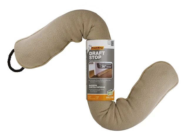 Alt view image 2 of 3 - Frost King DS2 Door or Window Draft Stop Cloth Seal, 3-Feet, Beige