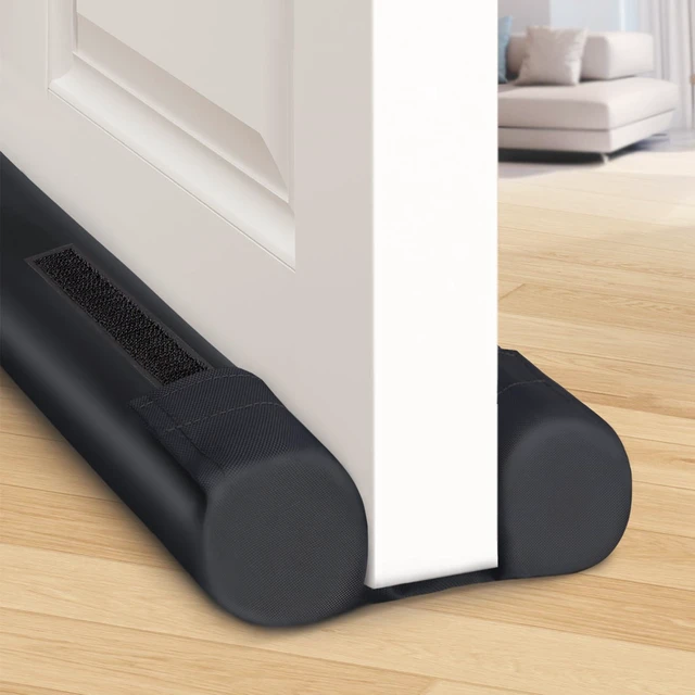 Main image of 36 in Under Door Draft Stopper, Covers Gaps up to 2.36 in,Black | Adjustable Door Sweep Gap Filler Seal Fits Most Doors, Easy Install, Blocks Drafts, Light, Dust, Insects and Reduces Noise