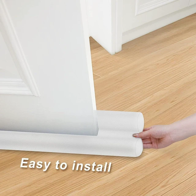 Alt view image 5 of 7 - Under Door Draft Stopper 36", Adjustable 30" -36", Large Front Doors | Cold Air Blocker, Seal Gap, Bottom of Doors, Weather Stripping, Noise Blocker, Interior Door Sweep, Soundproof Accessories