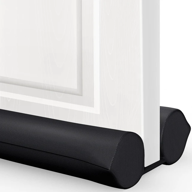 Main image of Under Door Draft Stopper - Bottom Door Gap Filler & Seal - Fits 30 to 36 Door, Double Side Block Noise, Sound, Air, Bugs, Dust, Easy to Install, No Adhesive, Black