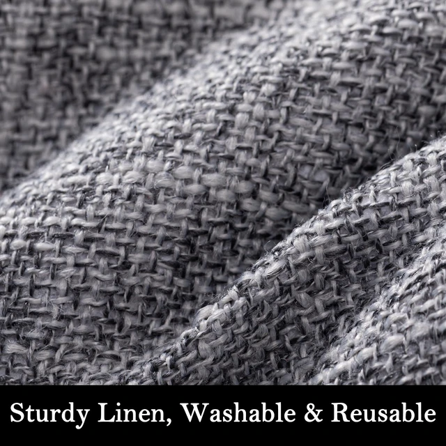 Alt view image 4 of 7 - Linen Door Draft Stopper, Removable Washable Cover, 38", Gray | Weighted Gap Filler, Blocks Hot and Cold Air, All-Season Seal, Easy Install, Noise & Wind Blocker, Home Essentials