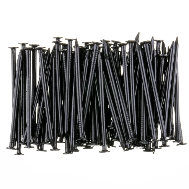 Alt view image 6 of 7 - Nail Assortment Kit, 600 Pcs, 4 Sizes, Black Picture Hangers | Small Nails for Hanging Pictures, Finishing Nails for Drywall, Wood