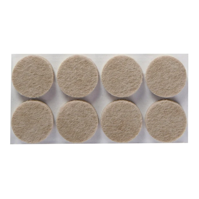 Alt view image 2 of 7 - Felt Pads 32 PCS Beige, Felt Furniture Pads for Protecting Hardwood Floors, 1" Round, Easy-to-apply, Self-Stick design, Reliable protection from nicks, dents and scratches (SP802-NA)