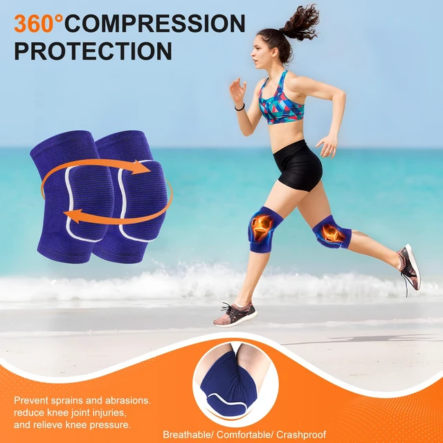 Alt view image 3 of 6 - Volleyball Knee Pads for Girls Women Men Youth Kids Knees Protective | Soft Breathable Knee Pads for Volleyball Basketball Football Dance Yoga Wrestling Tennis Running Cycling Fitness