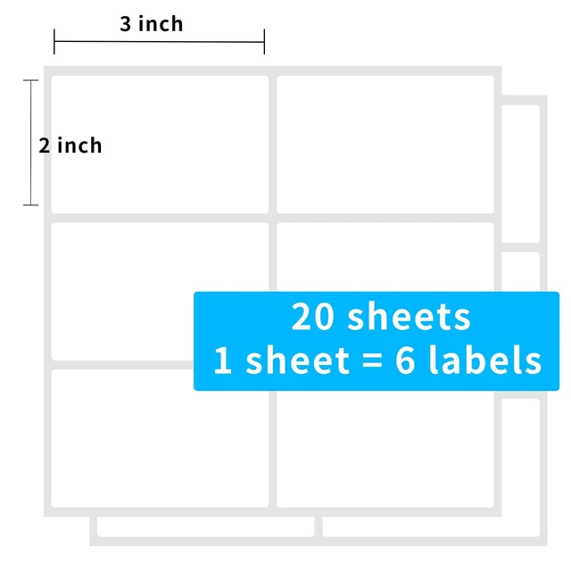Alt view image 3 of 7 - 2×3 Inch Removable Blank Freezer Labels,Water/Oil/Tear Resistant/Ink Won't Smudge No Residue (120pcs,1 Bag)