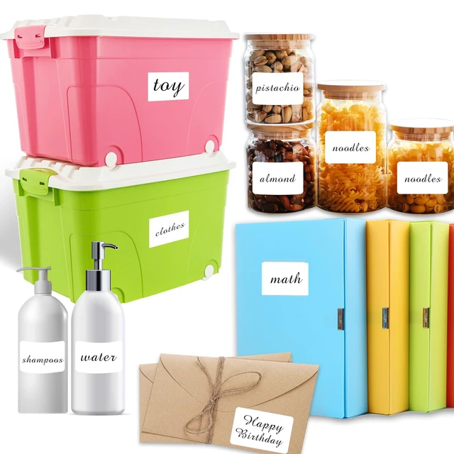 Alt view image 4 of 7 - 2×3 Inch Removable Blank Freezer Labels,Water/Oil/Tear Resistant/Ink Won't Smudge No Residue (120pcs,1 Bag)