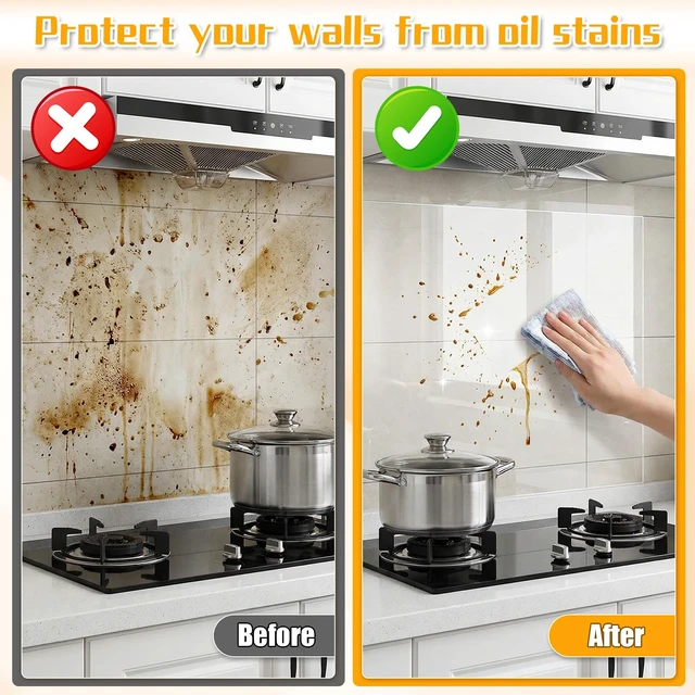 Alt view image 6 of 7 - Clear Contact Paper 33ft x 15.7inch Kitchen Transparent Peel and Stick Contact Paper Clear Glossy Self-Adhesive Film Cover Removable Wallpapers Oil Proof Waterproof Sticker Easy to Clean