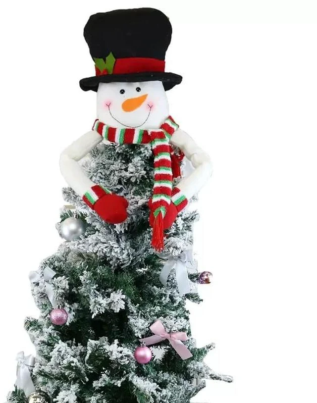 Main image of Christmas Tree Topper SnowmanHoliday Xmas Decorations Funny Home Decormas Holiday Party Decoration Ornament Supplies