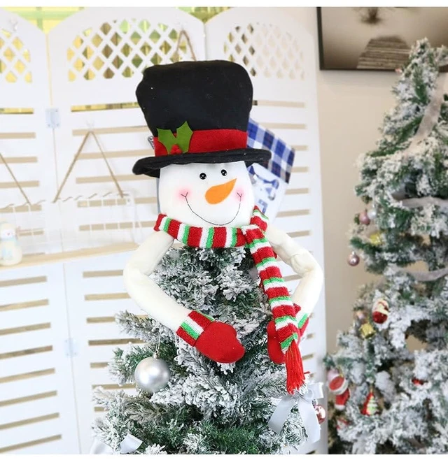 Alt view image 3 of 5 - Christmas Tree Topper SnowmanHoliday Xmas Decorations Funny Home Decormas Holiday Party Decoration Ornament Supplies