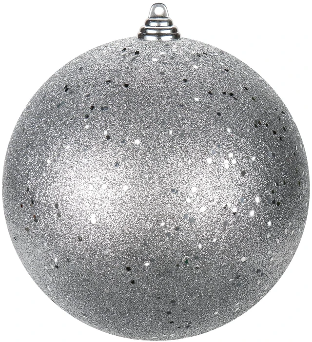 Main image of Christmas Ornaments Balls 7.1" Large Christmas Decorations Xmas Tree Shatterproof Big Silver Christmas Ball Ornaments with Hanging Loop for Wedding Holiday Halloween Party Indoor Outdoor Decor