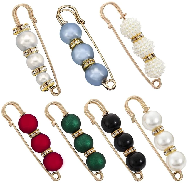 Main image of 7 Pcs Fashion Brooch Pins Sweater Shawl Pins for Women Girls Clothing Dresses Decoration Accessories (Multicolor)