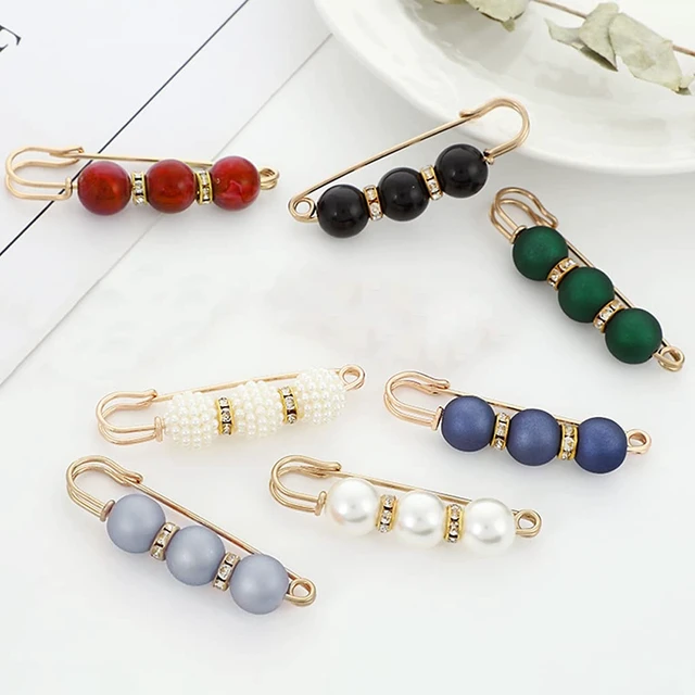 Alt view image 3 of 6 - 7 Pcs Fashion Brooch Pins Sweater Shawl Pins for Women Girls Clothing Dresses Decoration Accessories (Multicolor)