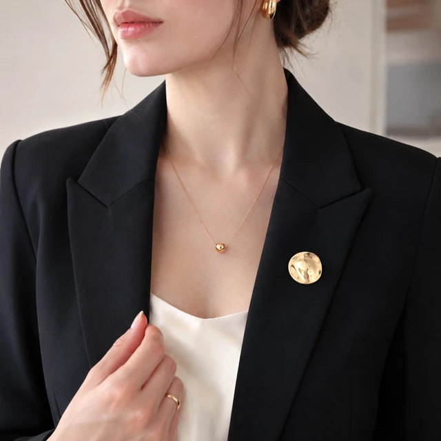 Alt view image 6 of 7 - 2PCS Gold Brooches and Pins for Women Vintage Pins Brooches | Metal Irregular Brooches for Snail Lapel Pins for Clothes Dress Sweater Coat Wedding Party Birthday, Geometric Spiral