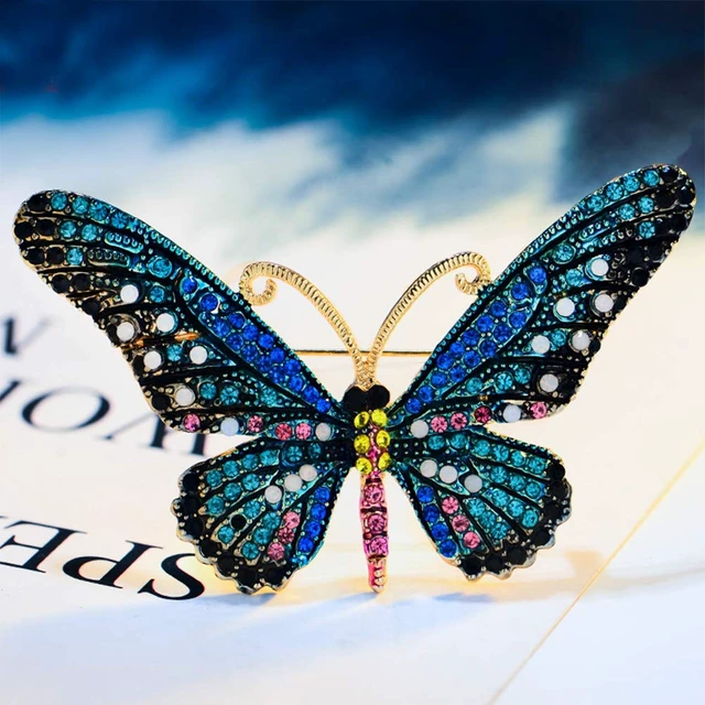 Alt view image 2 of 7 - Women Brooch Set Crystal Pin Christmas Gifts Stocking Stuffers Vintage Animal Insect Elegant Flower Pins Brooches Bulk for Women Girls Set-A