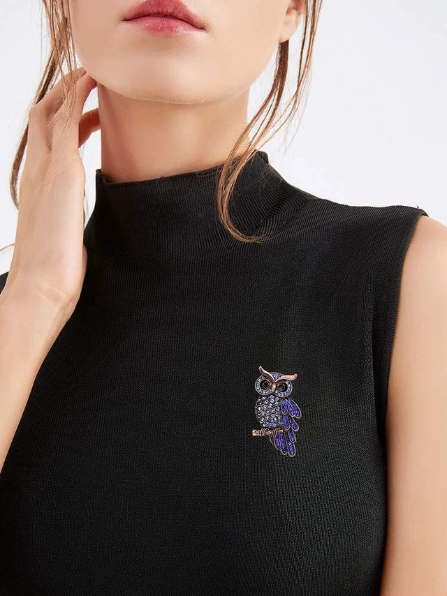 Alt view image 6 of 7 - Women Brooch Set Crystal Pin Christmas Gifts Stocking Stuffers Vintage Animal Insect Elegant Flower Pins Brooches Bulk for Women Girls Set-A