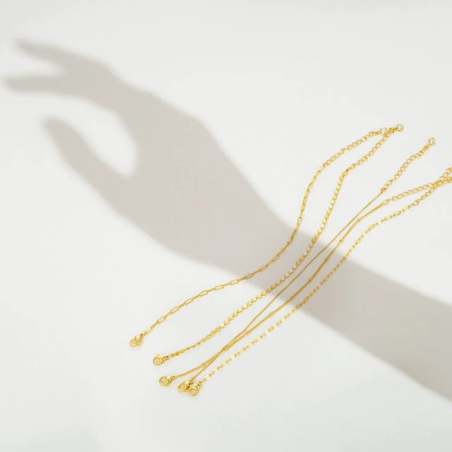 Alt view image 6 of 7 - Dainty Gold Bracelets for Women Non Tarnish | 14K Gold Plated Stackable Bracelet Set Tiny Minimalist Cute Thin Bracelets