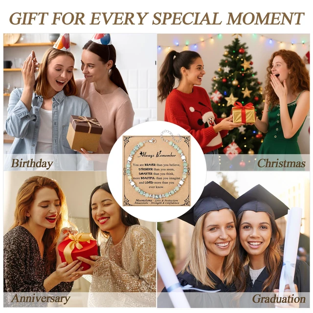 Alt view image 7 of 7 - Christmas Stocking Stuffers Gifts Jewelry Bracelets for Women Teens Trendy | Teen Teenage Gifts Trendy Stuff, Valentines Day Easter Basket Stuffers Birthday Gifts