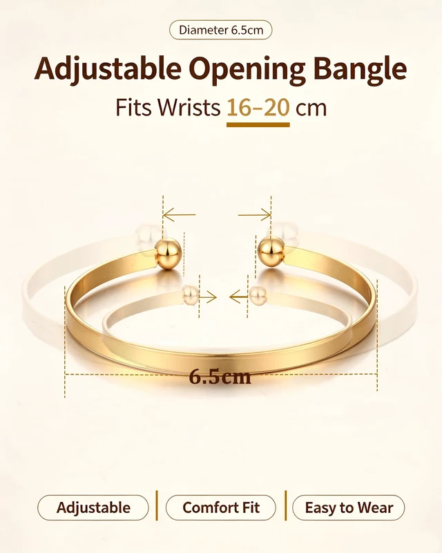 Alt view image 3 of 7 - Gold Bangle Bracelets for Women, Indian Bangles Stackable Set, Multi Layer Textured 18K Gold Plated Chunky Bracelets Boho Jewelrys Set