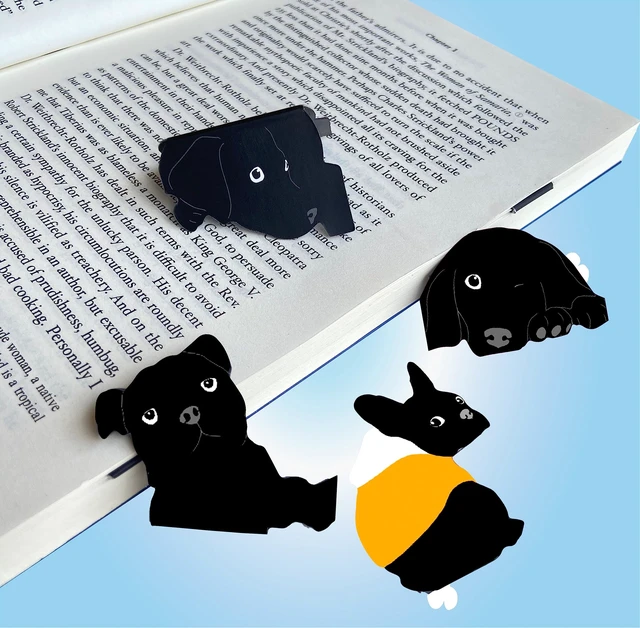 Alt view image 7 of 7 - Magnetic Bookmarks - 6 Pieces Cute Dogs Bookmarks for Women Readers, Book Marks for Reading Office Supplies, Book Markers Gift for Book Lovers (A)