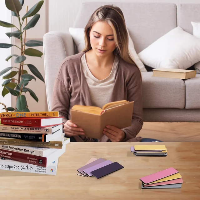 Alt view image 6 of 7 - 84PCS Magnetic Bookmarks Book Mark, 12 Colors Magnet Bookmark Clips Bulk, Cute Gifts Book Marks for Reading Women Men, Bookmarks for Book Lovers